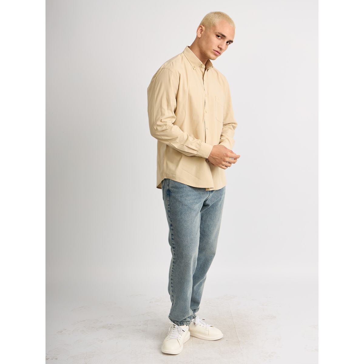 ISAGUE - Camisa Modern Fit Angel Manga Larga Hombre