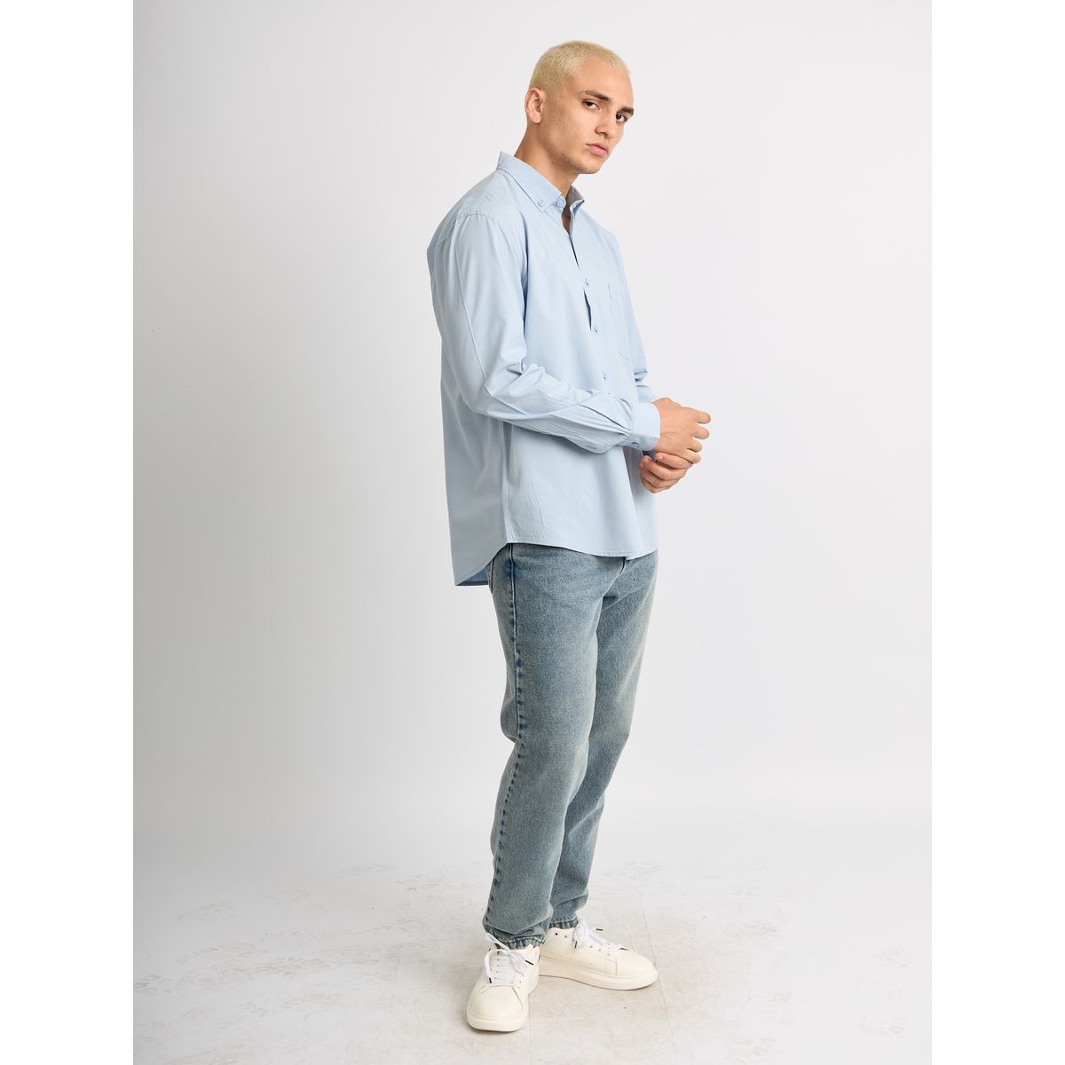 ISAGUE - Camisa Modern Fit Angel Manga Larga Hombre