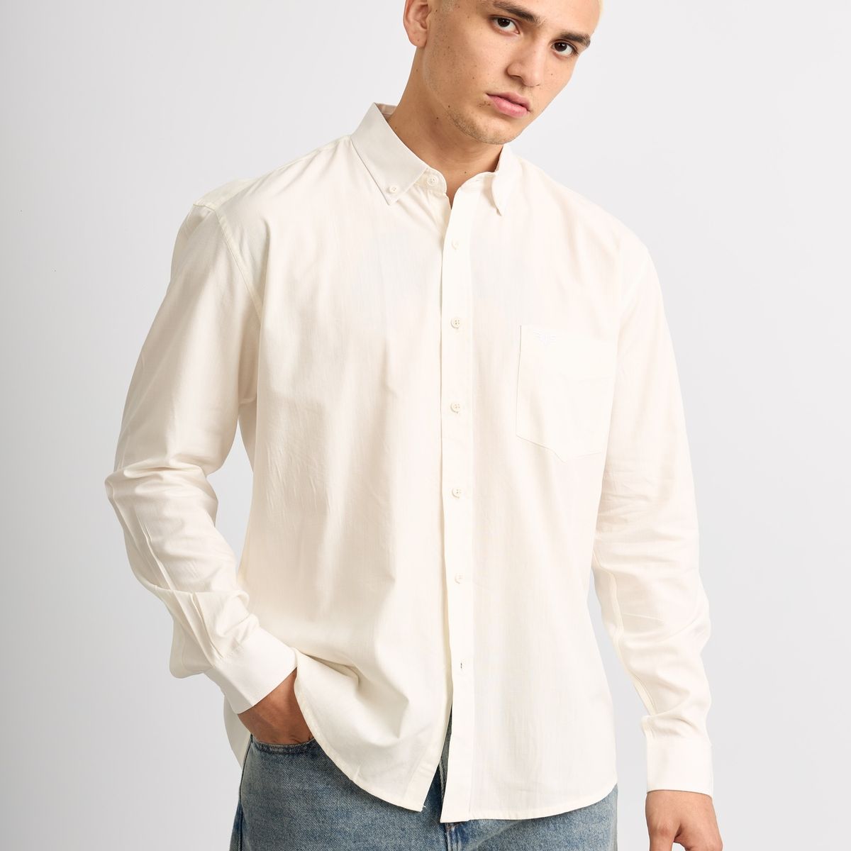 ISAGUE - Camisa Modern Fit Angel Manga Larga Hombre