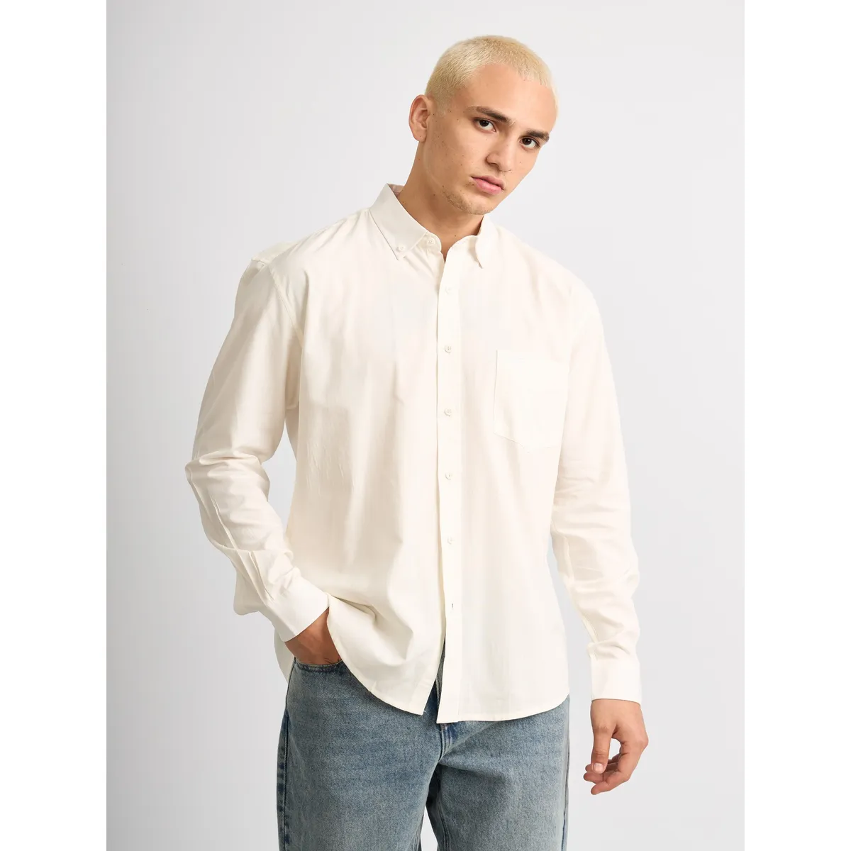 ISAGUE - Camisa Modern Fit Angel Manga Larga Hombre