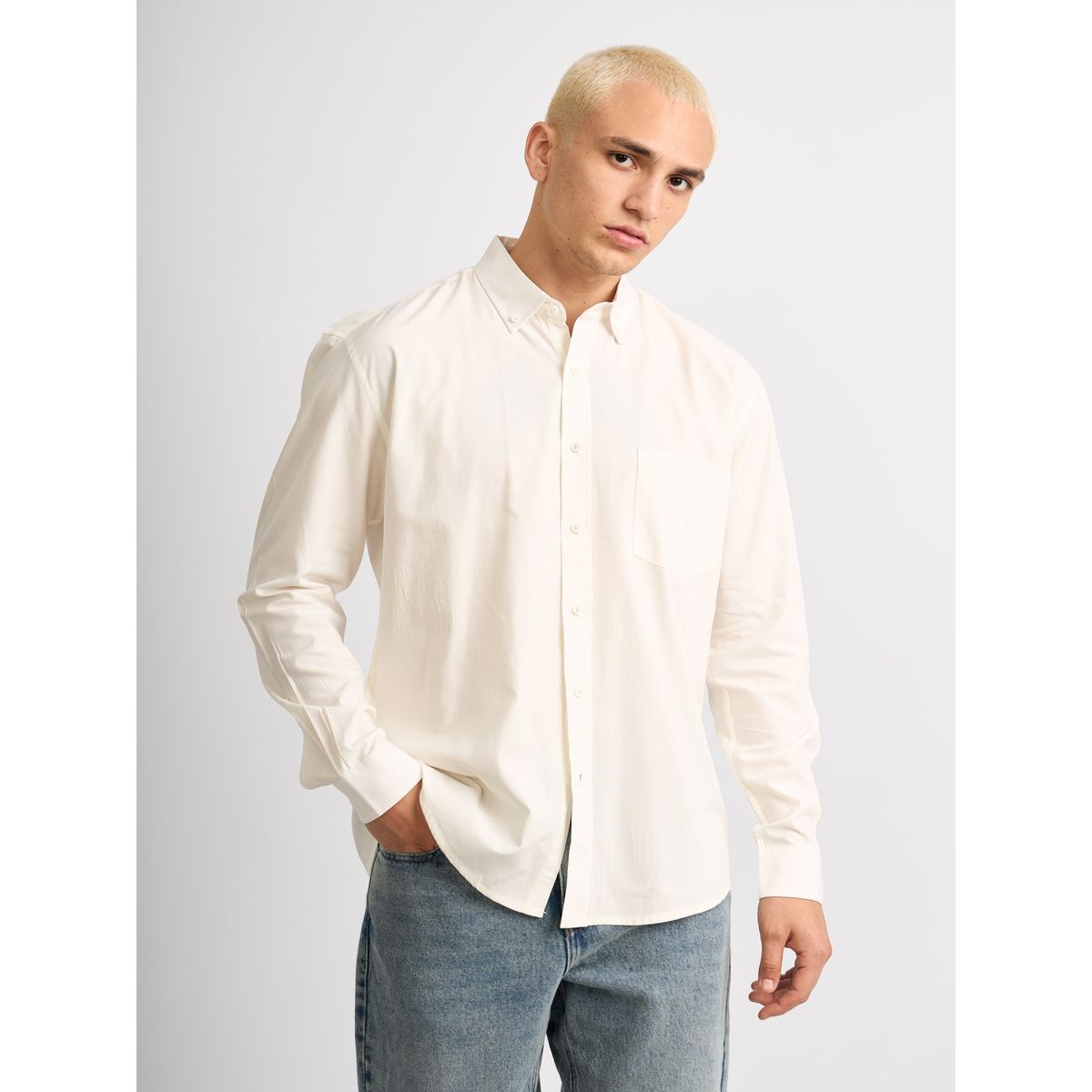 ISAGUE - Camisa Modern Fit Angel Manga Larga Hombre