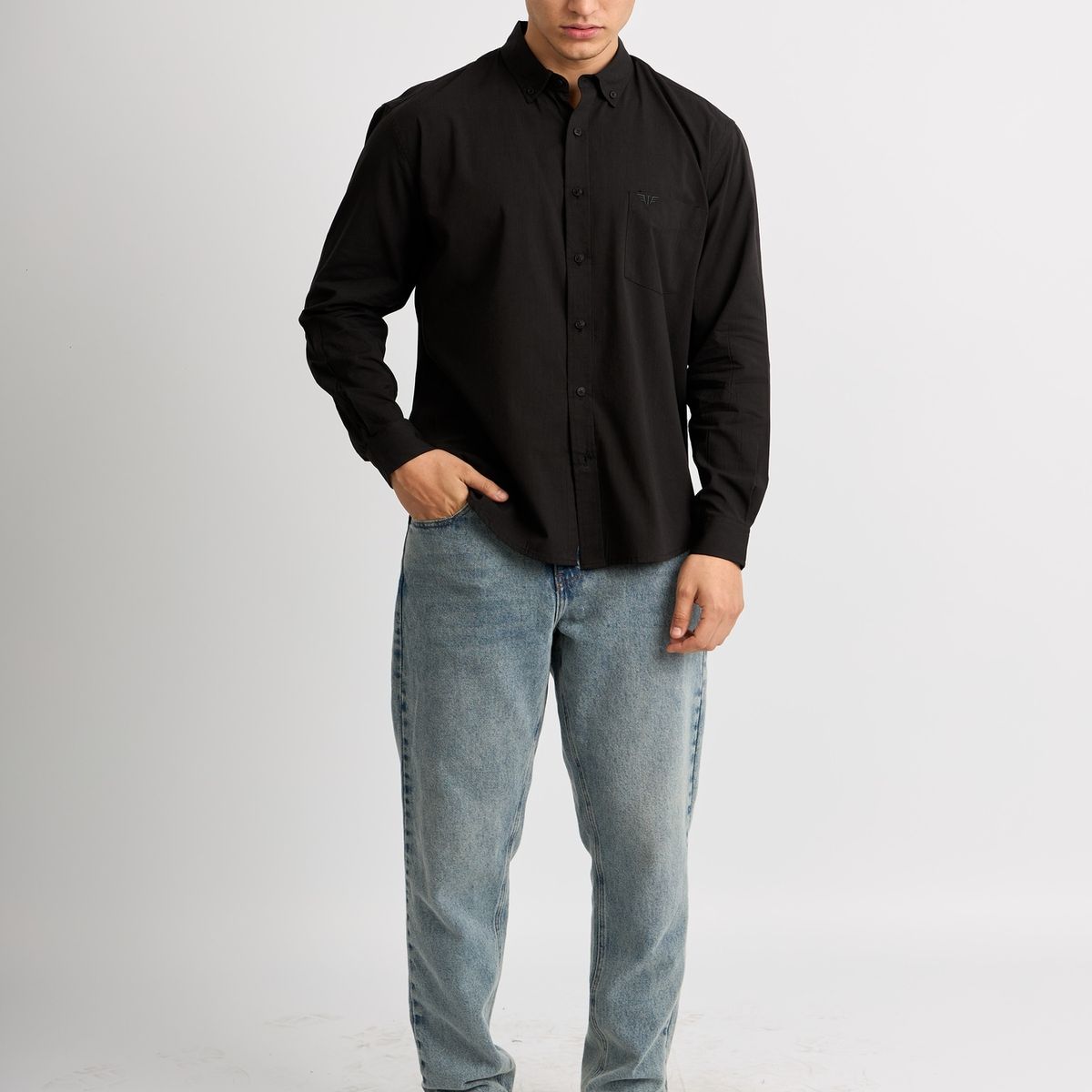 ISAGUE - Camisa Modern Fit Angel Manga Larga Hombre