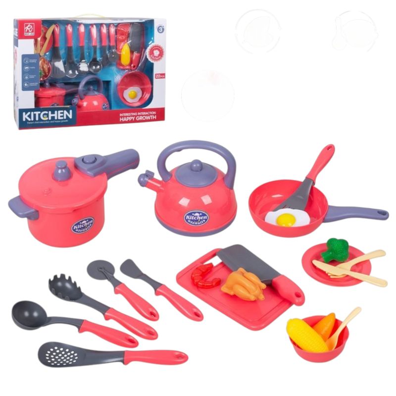 GENERICO - Set de Cocina Infantil de 22 Piezas