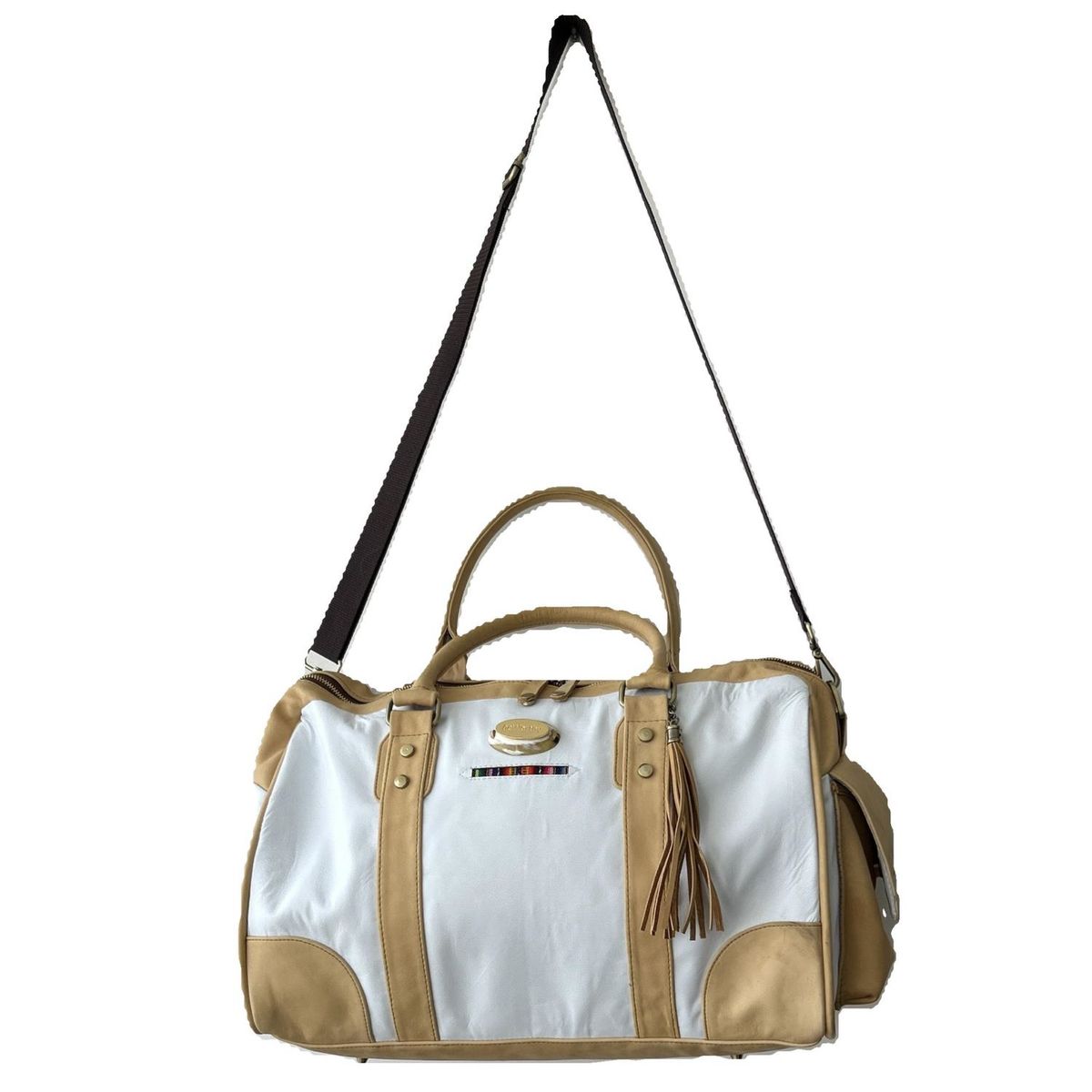 LLUMP'AQ - Maletín de cuero dos colores  Marca Llumpaq-beWorthy