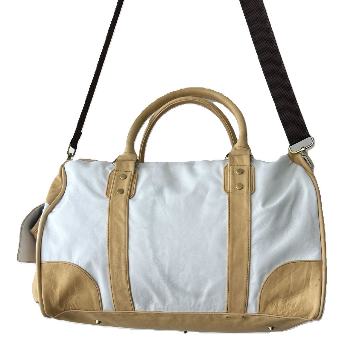 LLUMP'AQ - Maletín de cuero dos colores  Marca Llumpaq-beWorthy