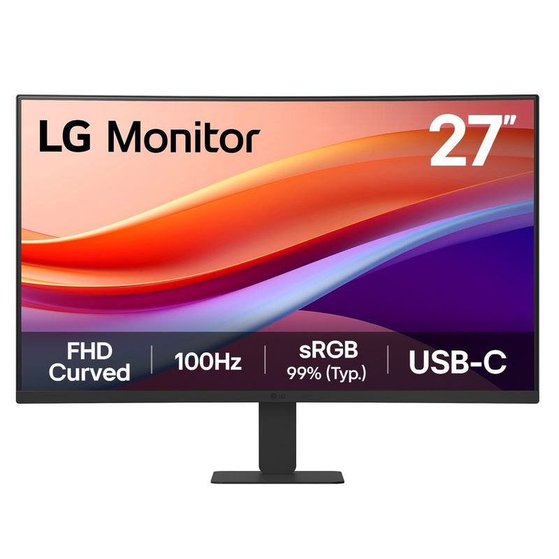 LG - Monitor LG Curvo 27U421A-B Curvo (1500R) 27”, FHD VA  HDMI  USB-C