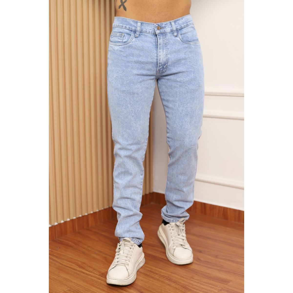 QH - PANTALON JEAN SEMIPITILLO PARA HOMBRE