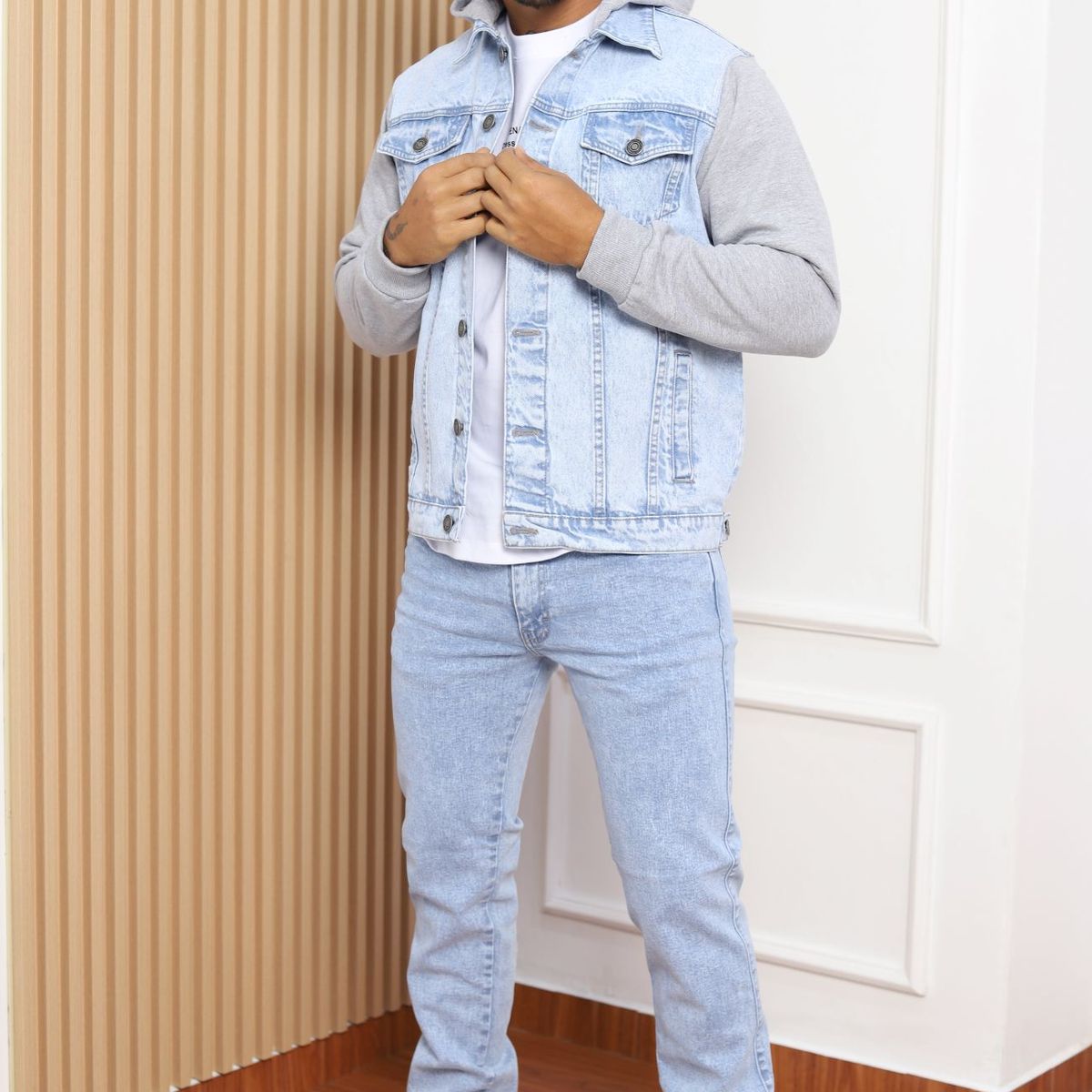 QH - PANTALON JEAN SEMIPITILLO PARA HOMBRE