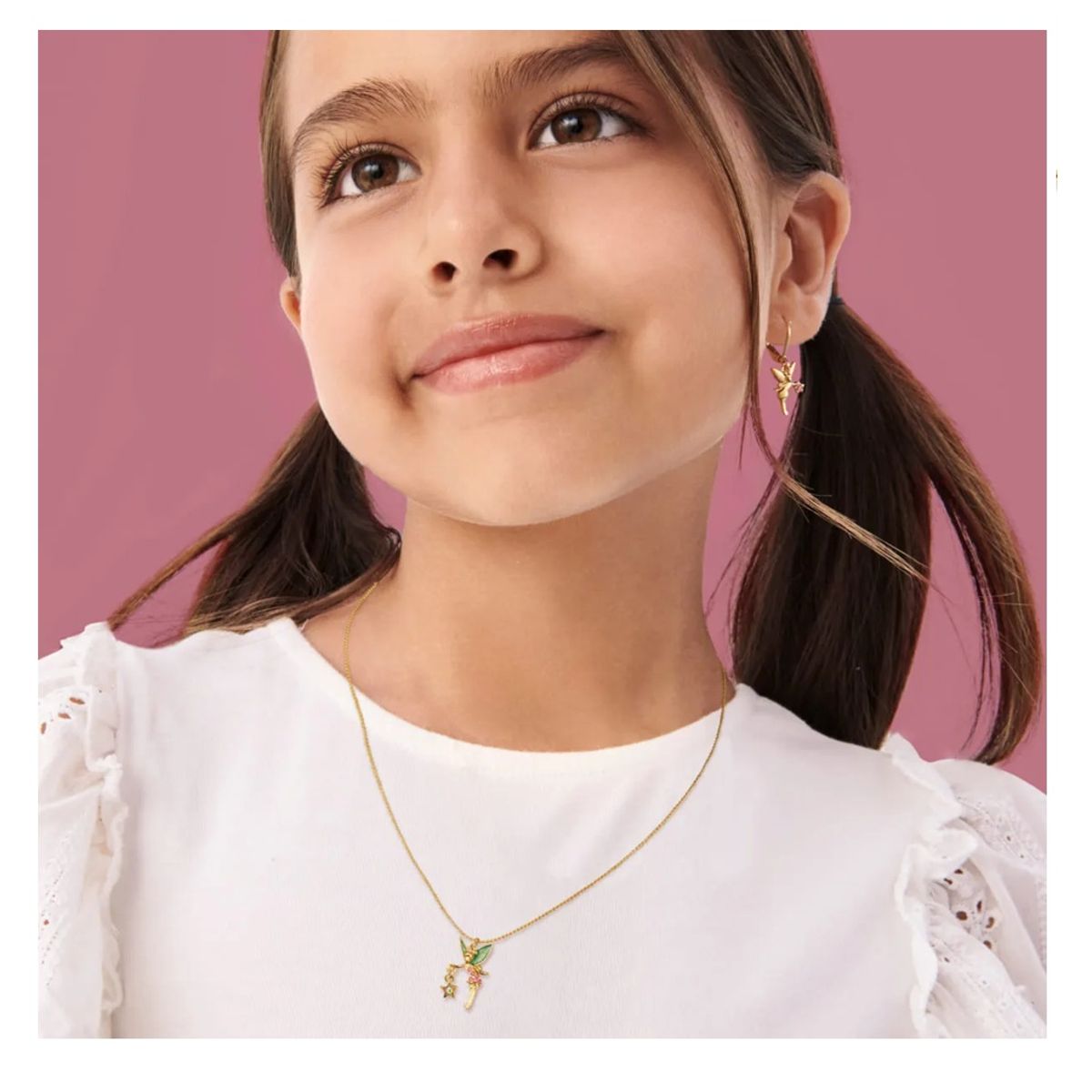 Esika - Lindo Juego Collar + Aretes Mi Hada Mágica Dorado para Niñas