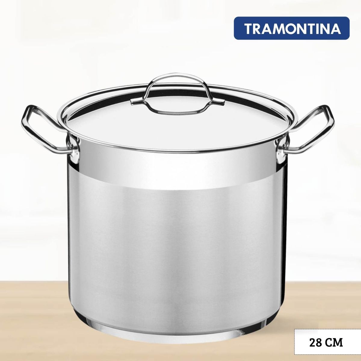 TRAMONTINA - Olla Empresarial Tramontina 28 cm - Con Tapa