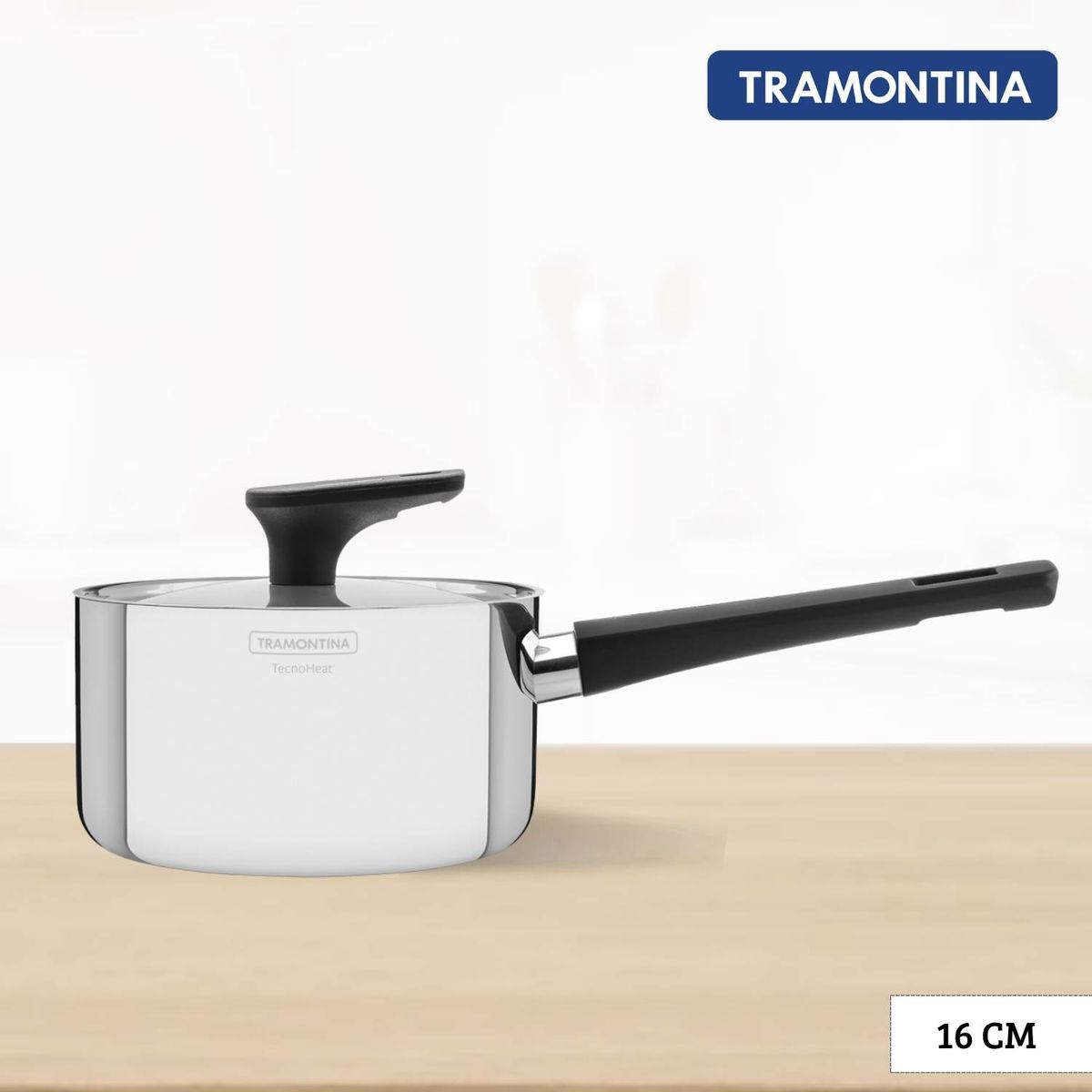 TRAMONTINA - Cacerola Profesional Grano Tramontina 16 Cm Mango Baquelita