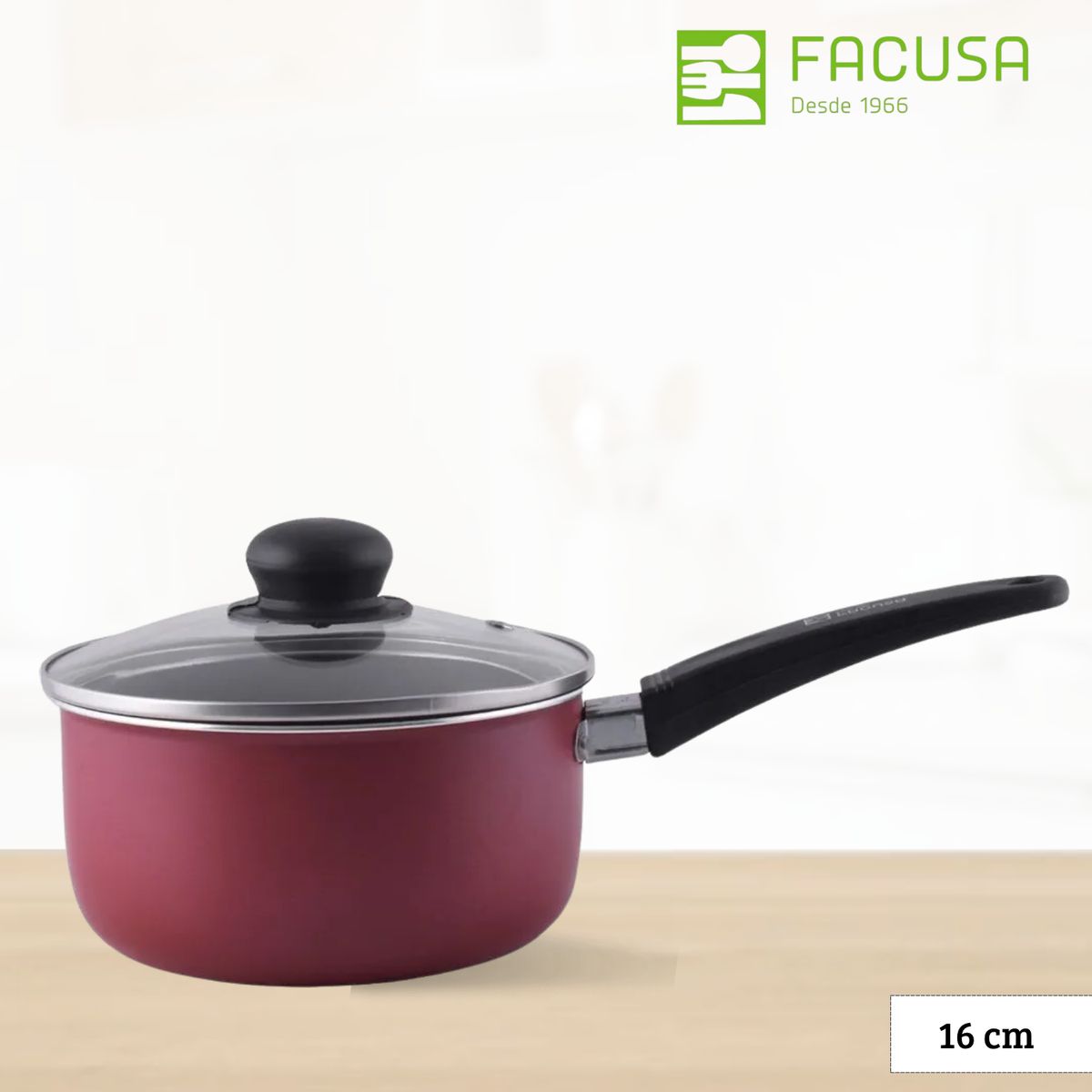 FACUSA - Cacerola Estela Facusa 16 Cm - Tapa de Vidrio