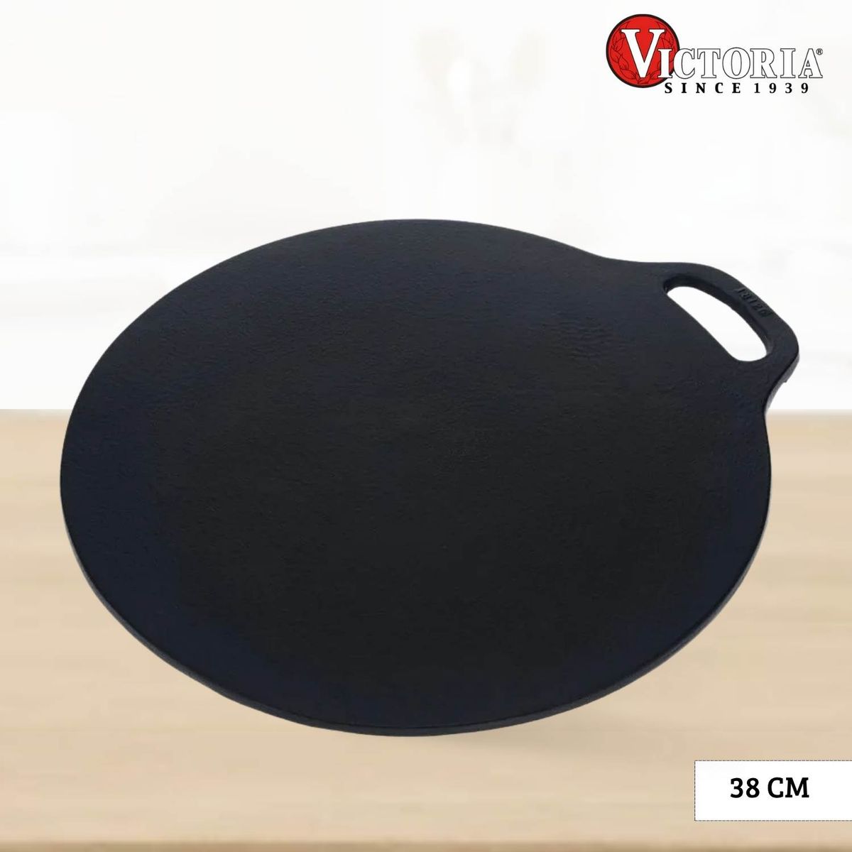 VICTORIA - Plancha de hierro fundido Tawa Esmaltada Victoria 38 Cm
