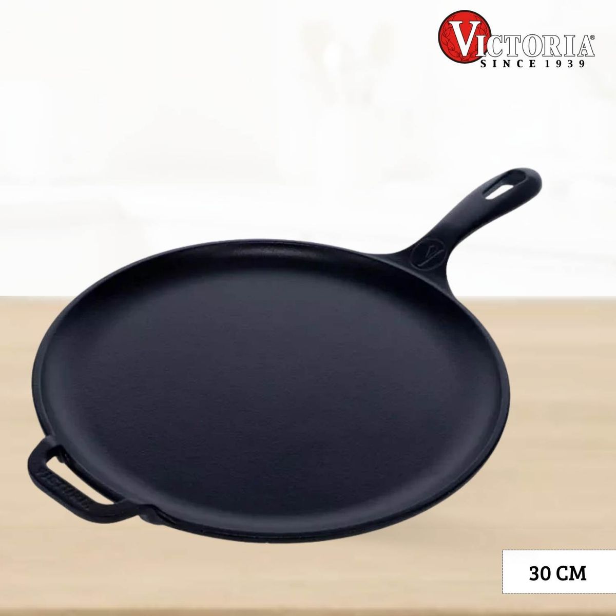 VICTORIA - Plancha de hierro fundido para Pizza Victoria 30 Cm