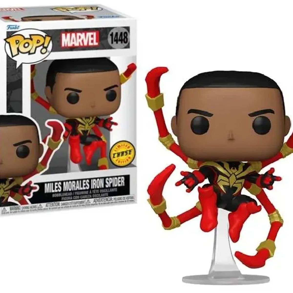 FUNKO - FUNKO POP IRON SPIDER MILES MORALES CHASE 1448 SPIDERMAN