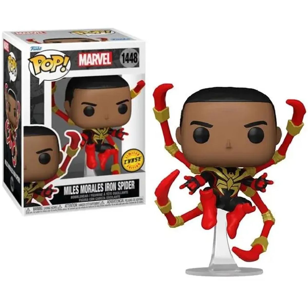 FUNKO - FUNKO POP IRON SPIDER MILES MORALES CHASE 1448 SPIDERMAN