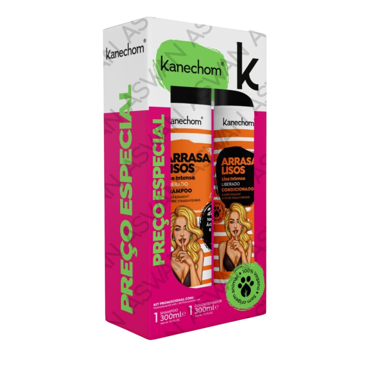 GENERICO - PACK ARRASA LISOS SHAMPO + ACONDICIONADOR 300ML - KANECHOM