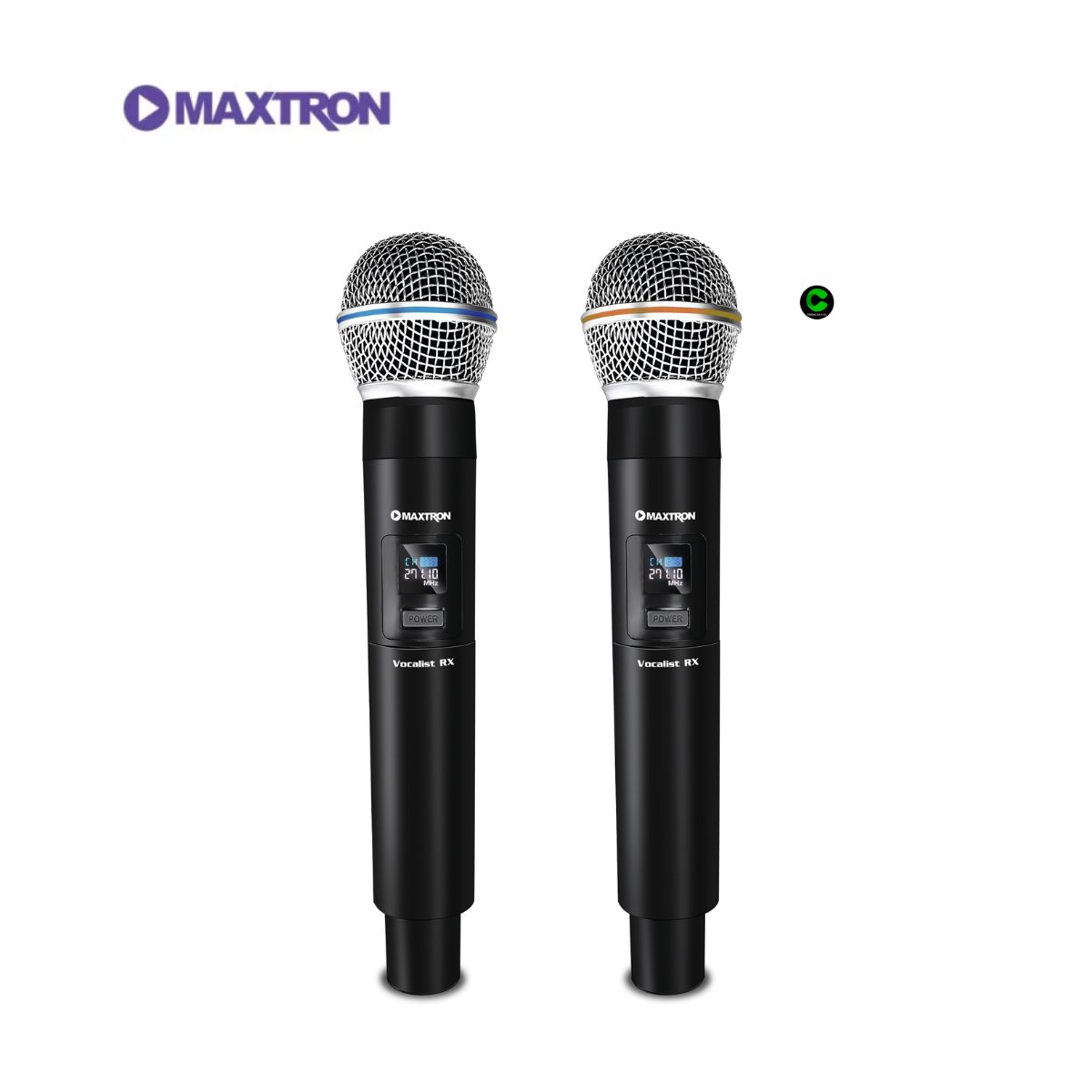 MAXTRON - Micrófono Maxtron Vocalist RX MX7238RX Wireless Karaoke Pack x2