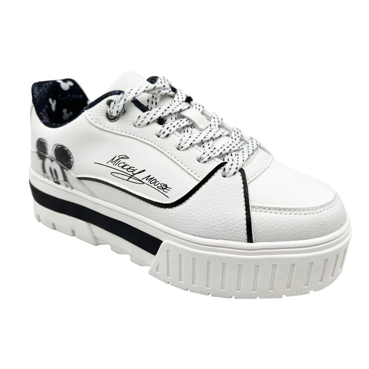 MICKEY MOUSE - Zapatillas Mujer Mickey Mouse Casual Blanco
