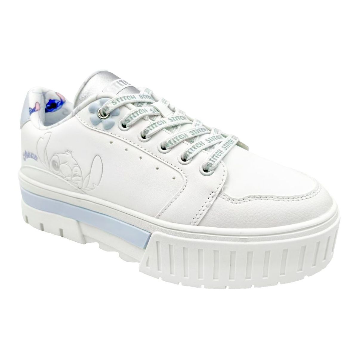 LILO & STITCH - Zapatillas Mujer Stitch Casual Blanco