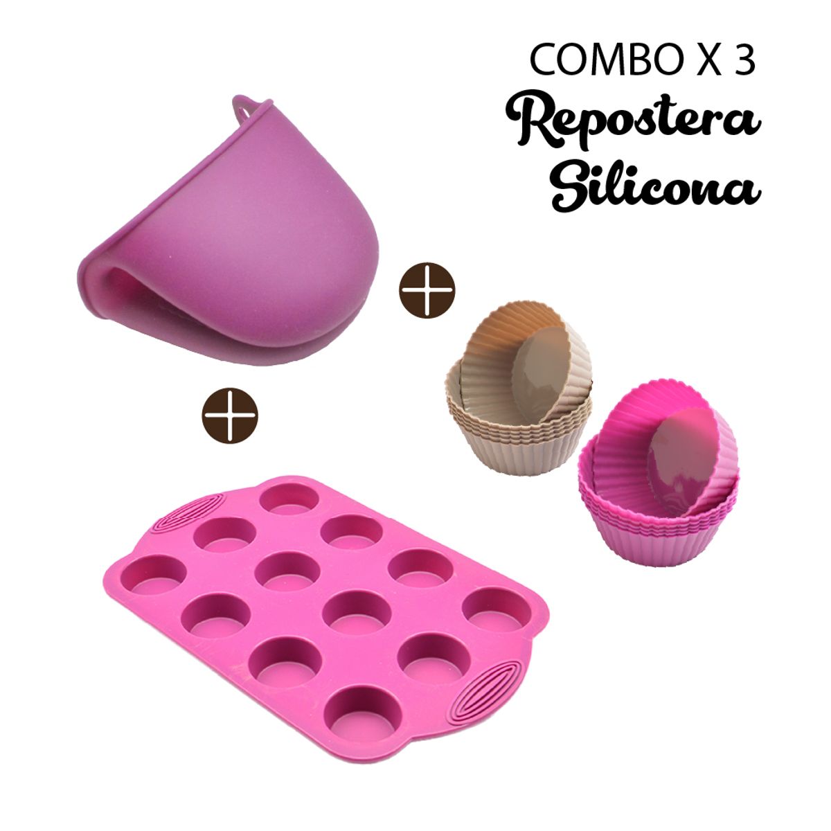 PRESS - SUPER COMBO X 3 REPOSTERÍA DE SILICONA - PRESS