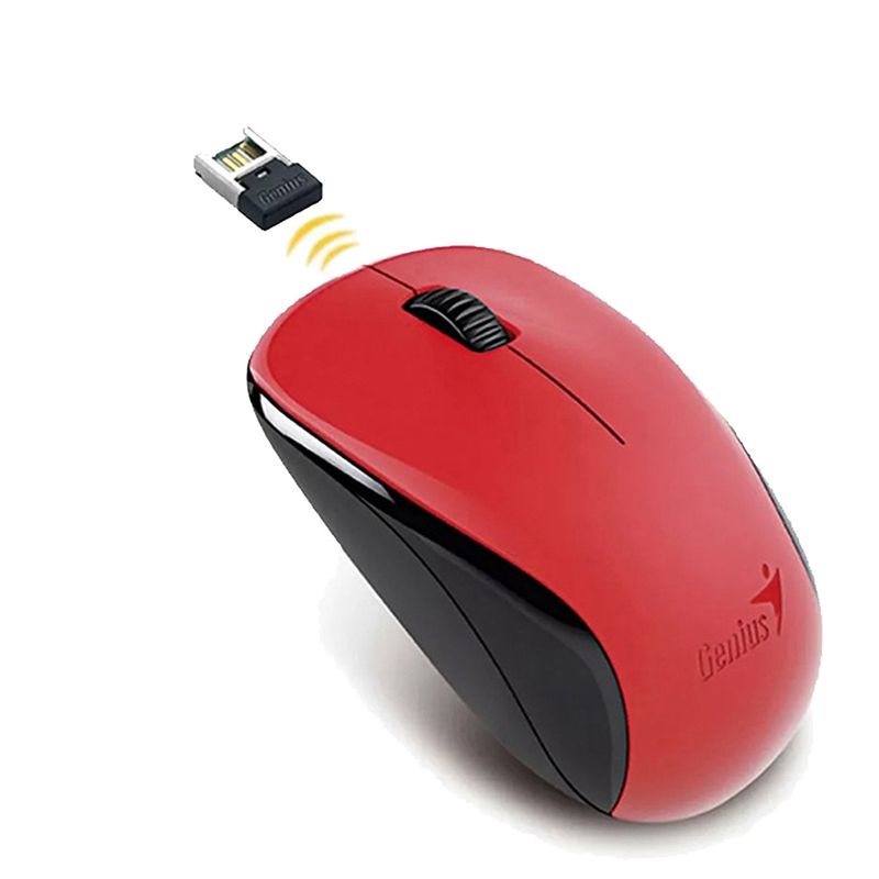 GENIUS - Mouse Genius NX-7000 Rojo Inalambrico