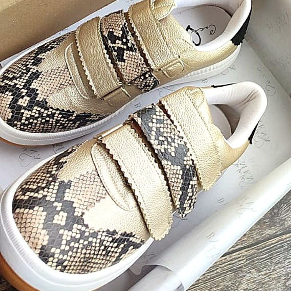 COCO MIEL - Zapatillas Mujer Noir Gold