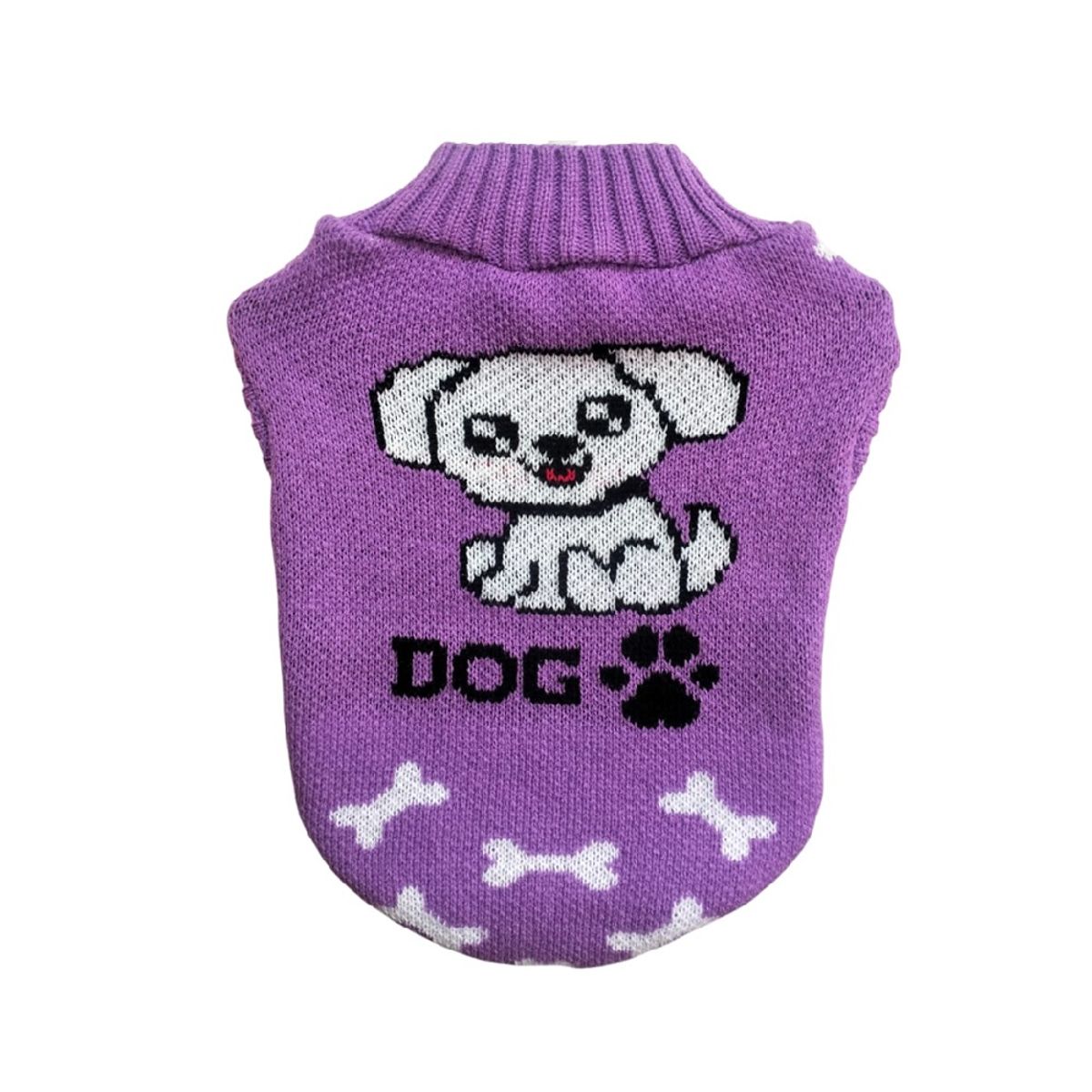 GENERICO - Chompa lana hipoalergénica perros y gatos talla 3 lila