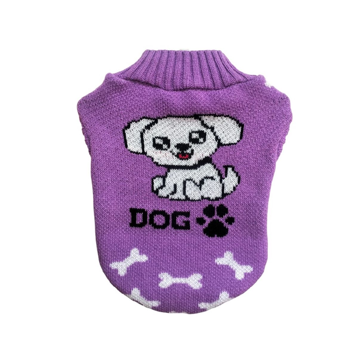 GENERICO - Chompa lana hipoalergénica perros y gatos talla 3 lila