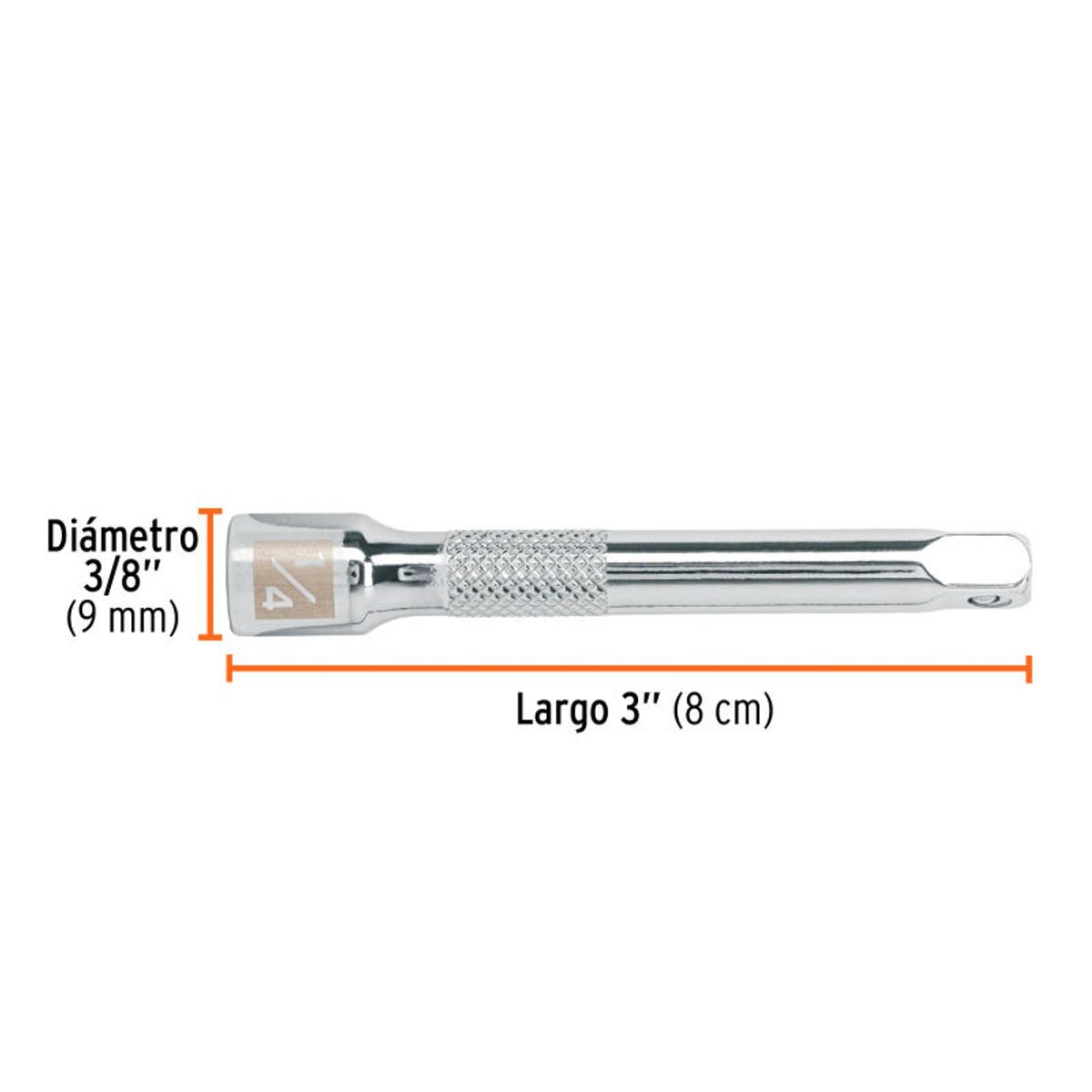 TRUPER - Extensión de 3 para ratchet para dados encastre 14 Truper - 13218