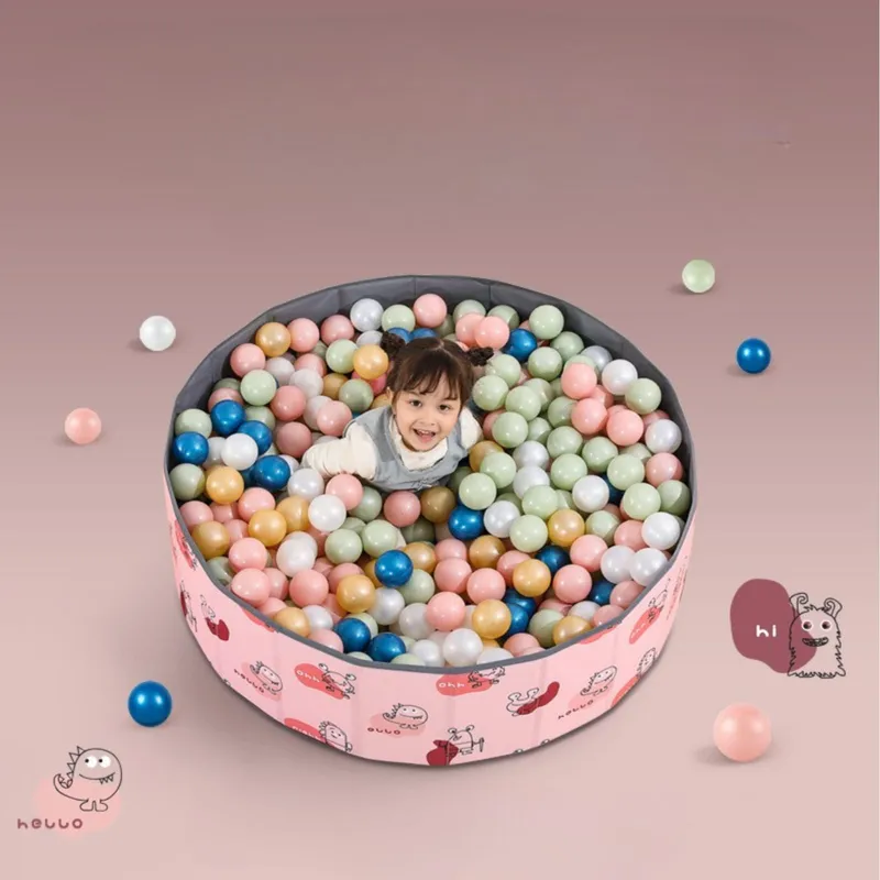 GENERICO - PISCINA  INFANTIL PLEGABLE PARA PELOTITAS 100 X 30 CM ROSADO