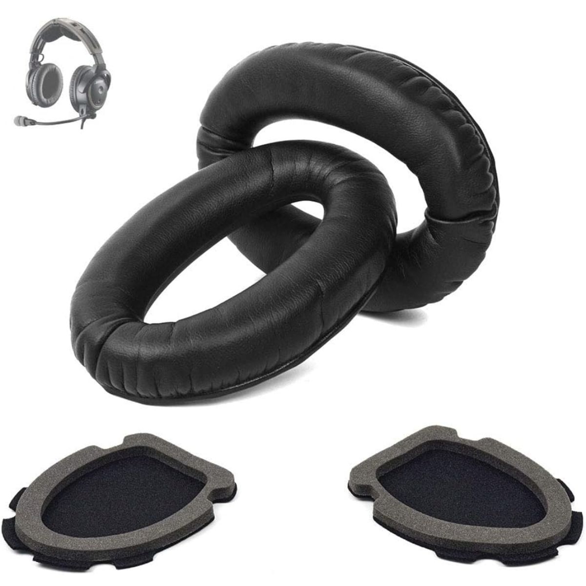 GENERICO - Almohadillas Para Audífonos Bose Aviation X A10 A20 Color Negro