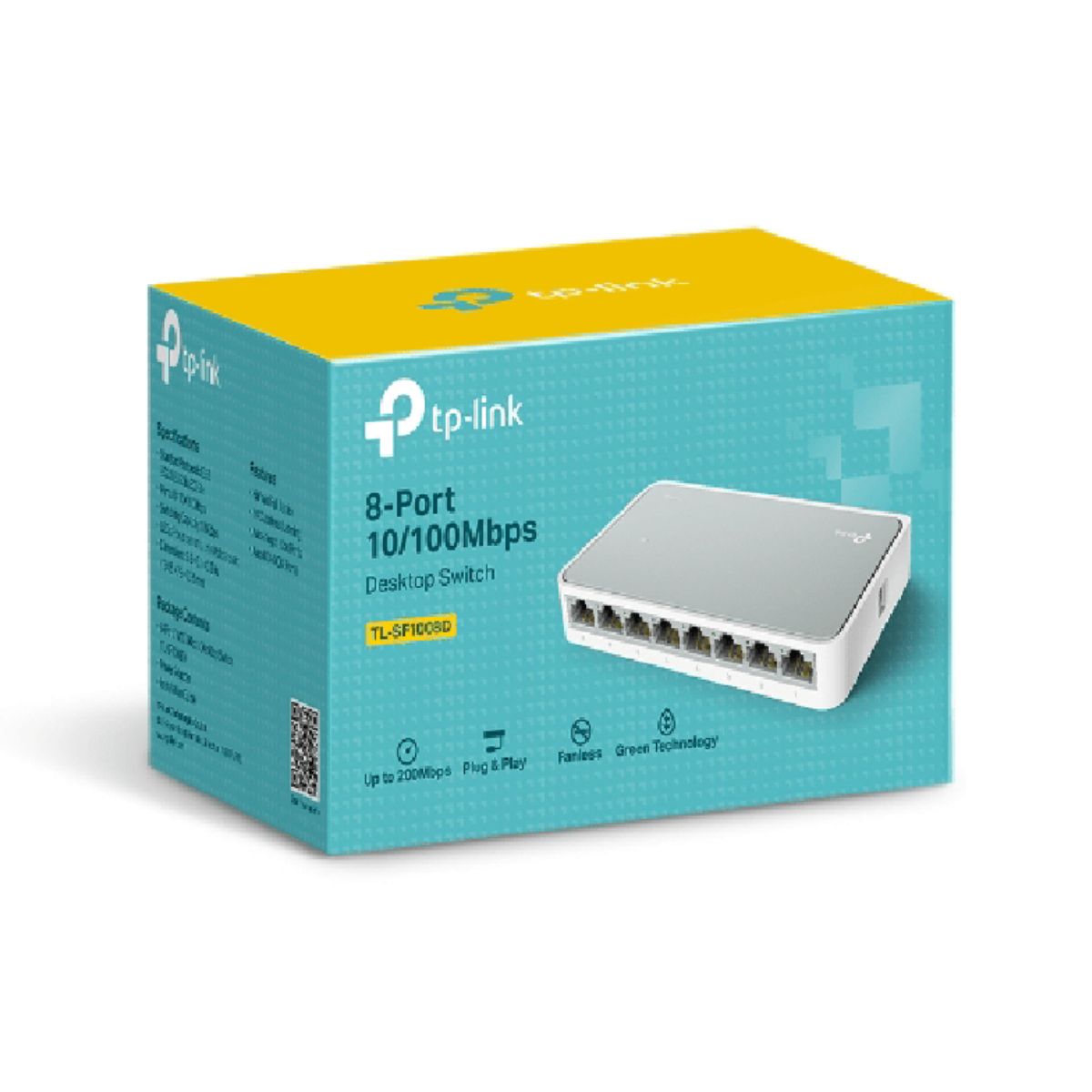 TP LINK - TP-Link TL-SF1008D Switch de Red 8 Puertos 10/100 Mbps Sobremesa