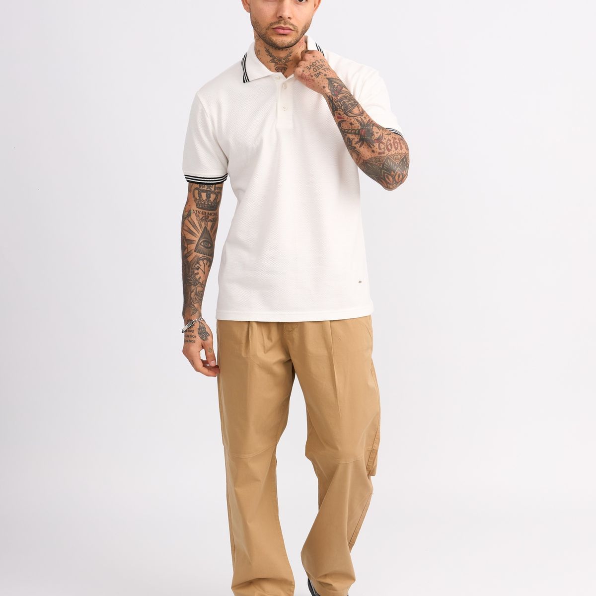 ISAGUE - Polo Reg Alvaro Tipping Manga Corta Hombre