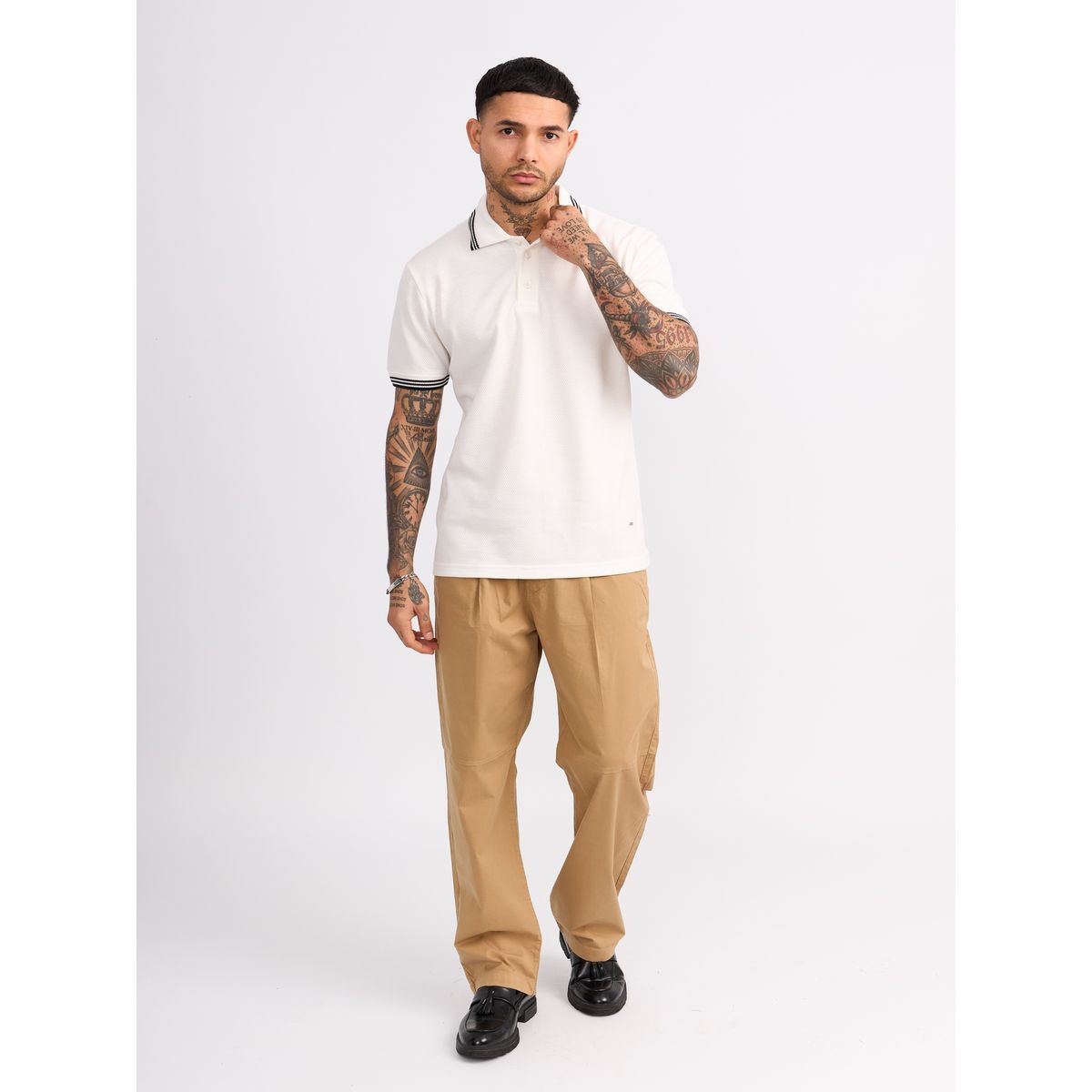 ISAGUE - Polo Reg Alvaro Tipping Manga Corta Hombre