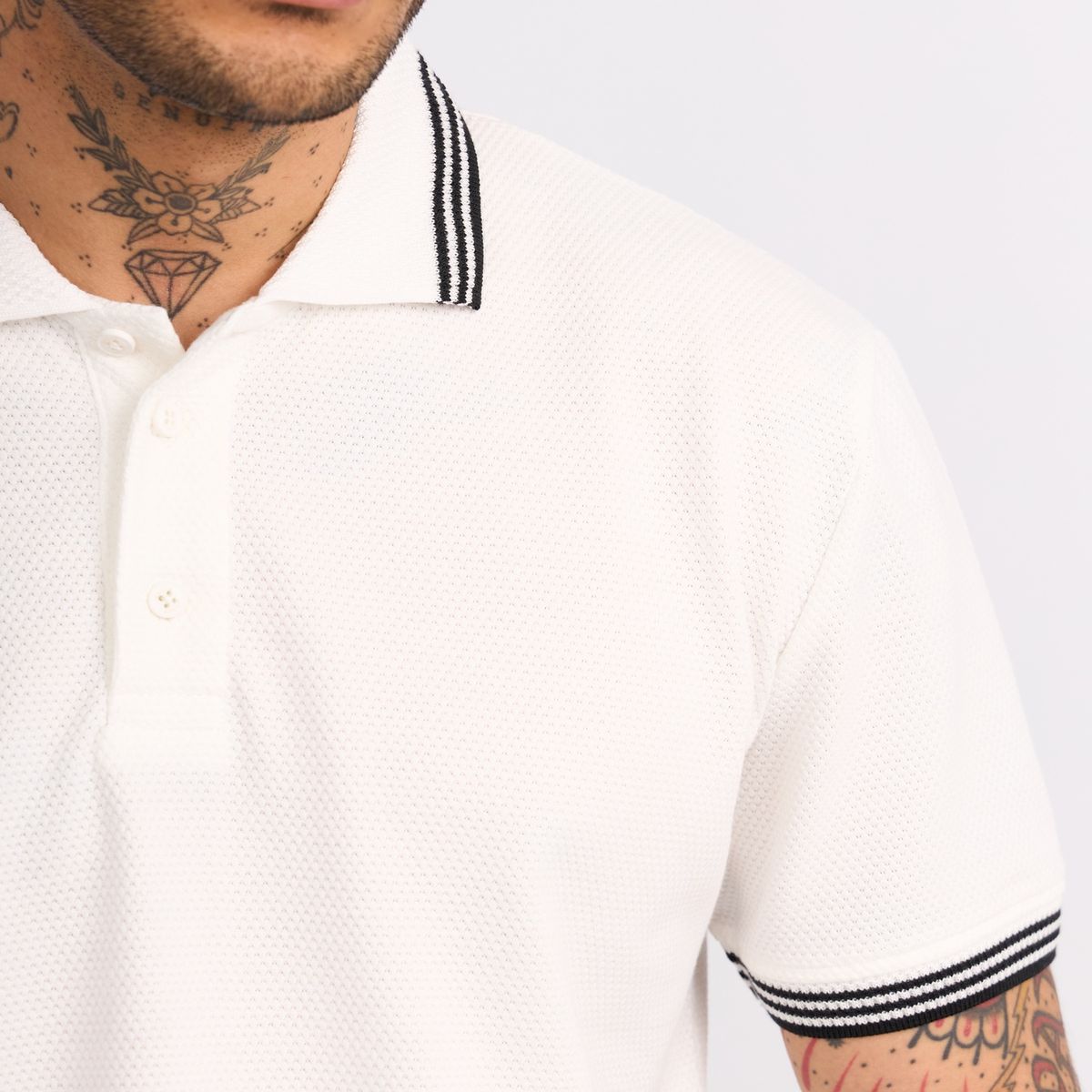 ISAGUE - Polo Reg Alvaro Tipping Manga Corta Hombre