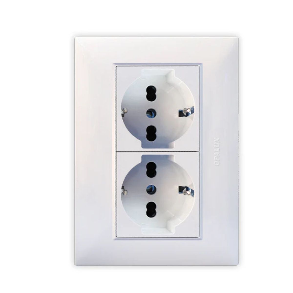 OPALUX - Tomacorriente Doble Schuko OPALUX KF4249