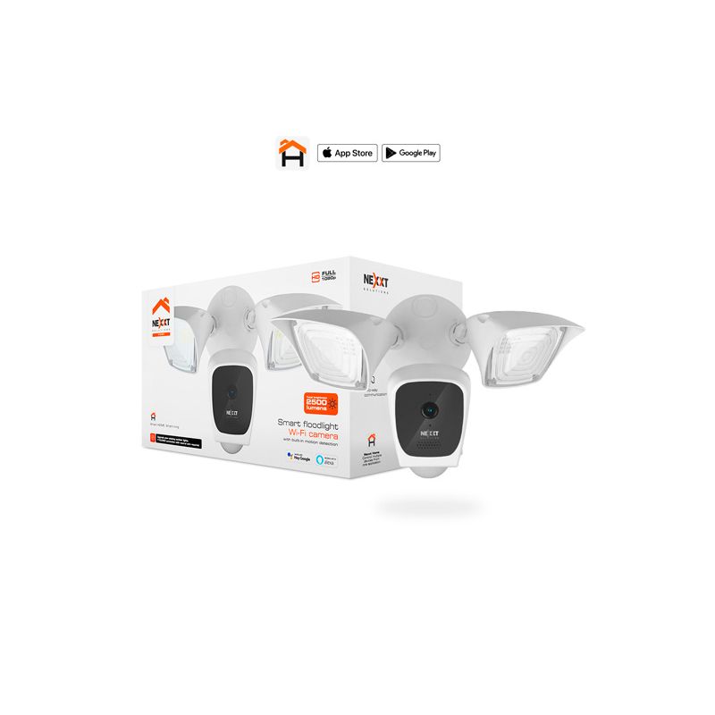 NEXXT SOLUTIONS - SMART CAMERA NEXXT CON LUCES Y SENSOR DE MOVIMIENTO PARA EXTERIOR