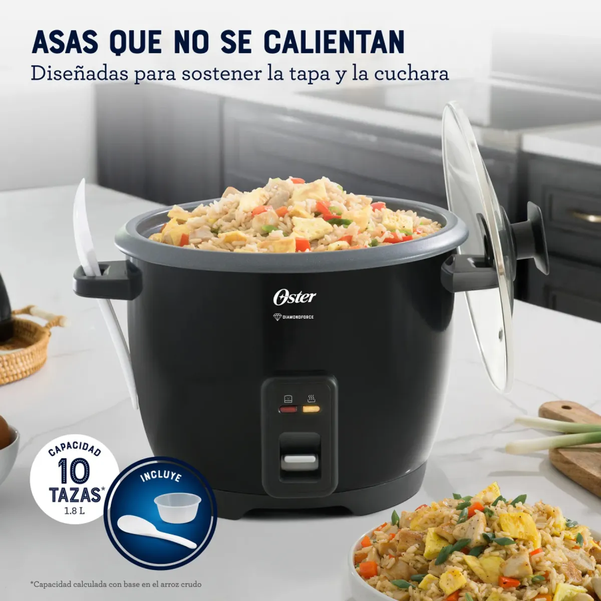 OSTER - Arrocera de 10 Tazas DiamondForce Oster CKSTRCB10DFBLK 053