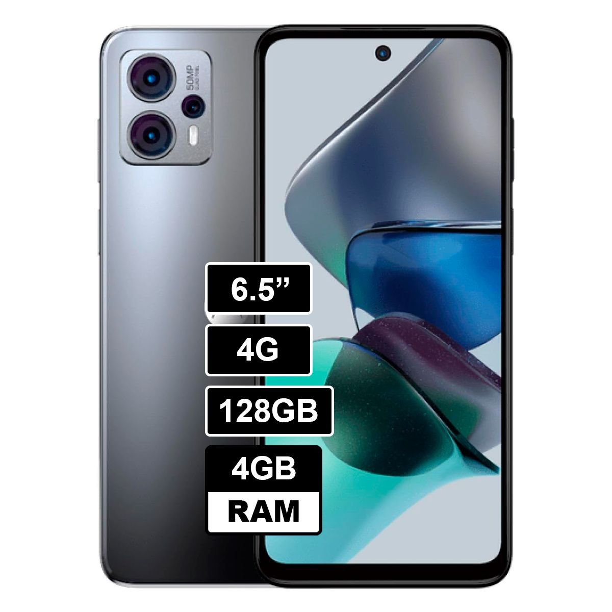 MOTOROLA - Celular Moto G23 128 GB 4 GB RAM Gris Metálico