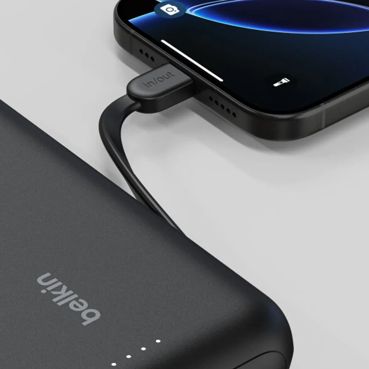 BELKIN - POWER BANK 20K CON CABLE INTEGRADO BELKIN BOOSTCHARGE COLOR NEGRO 30W