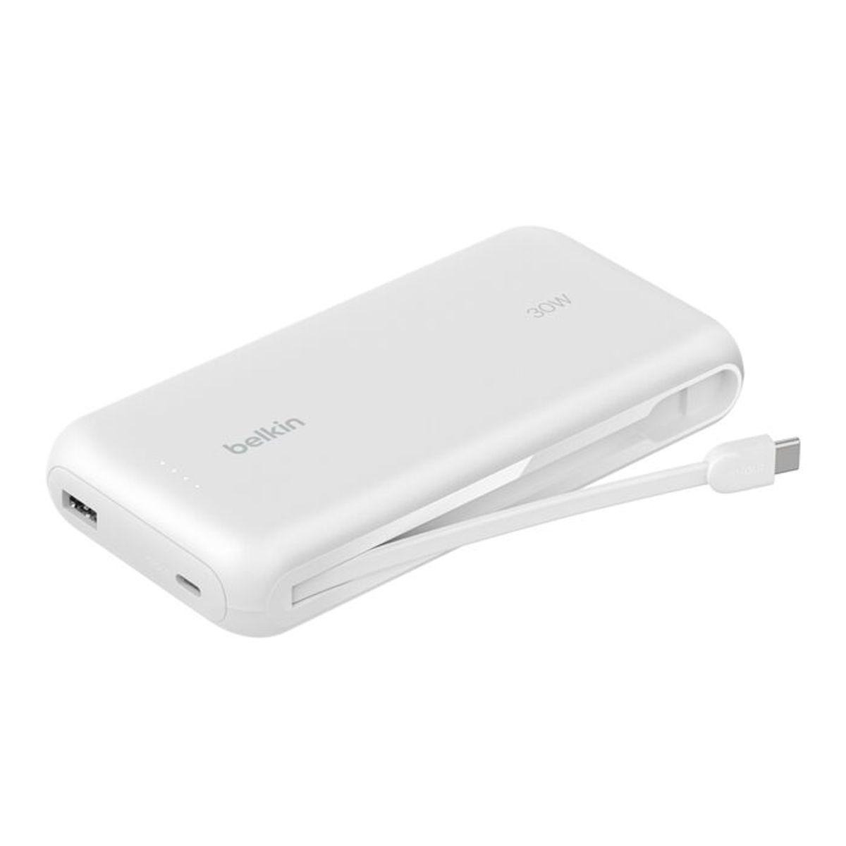 BELKIN - POWER BANK 20K CON CABLE INTEGRADO BELKIN BOOSTCHARGE COLOR BLANCO 30W