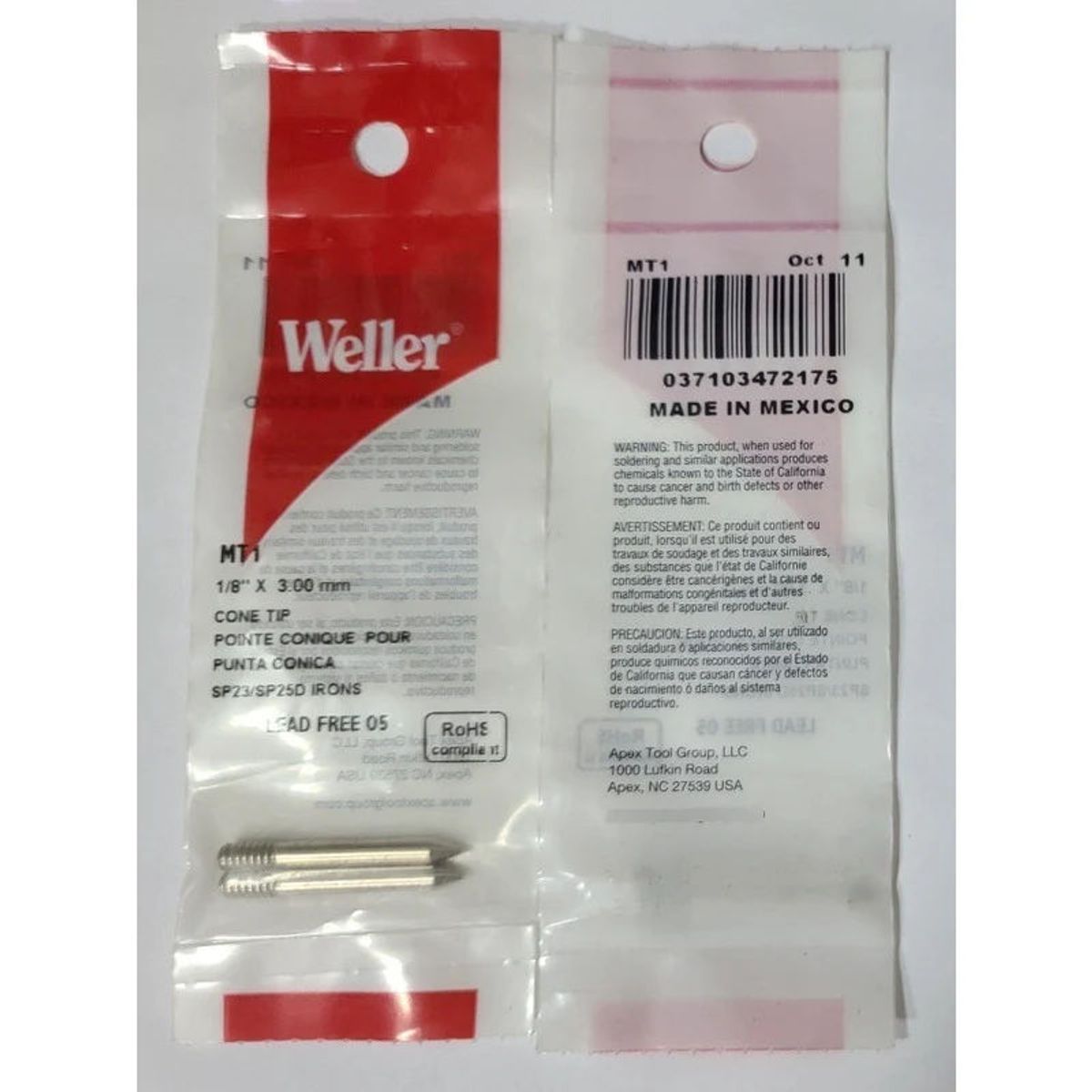 GENERICO - Punta Para Cautín Weller 25w Blister 2und