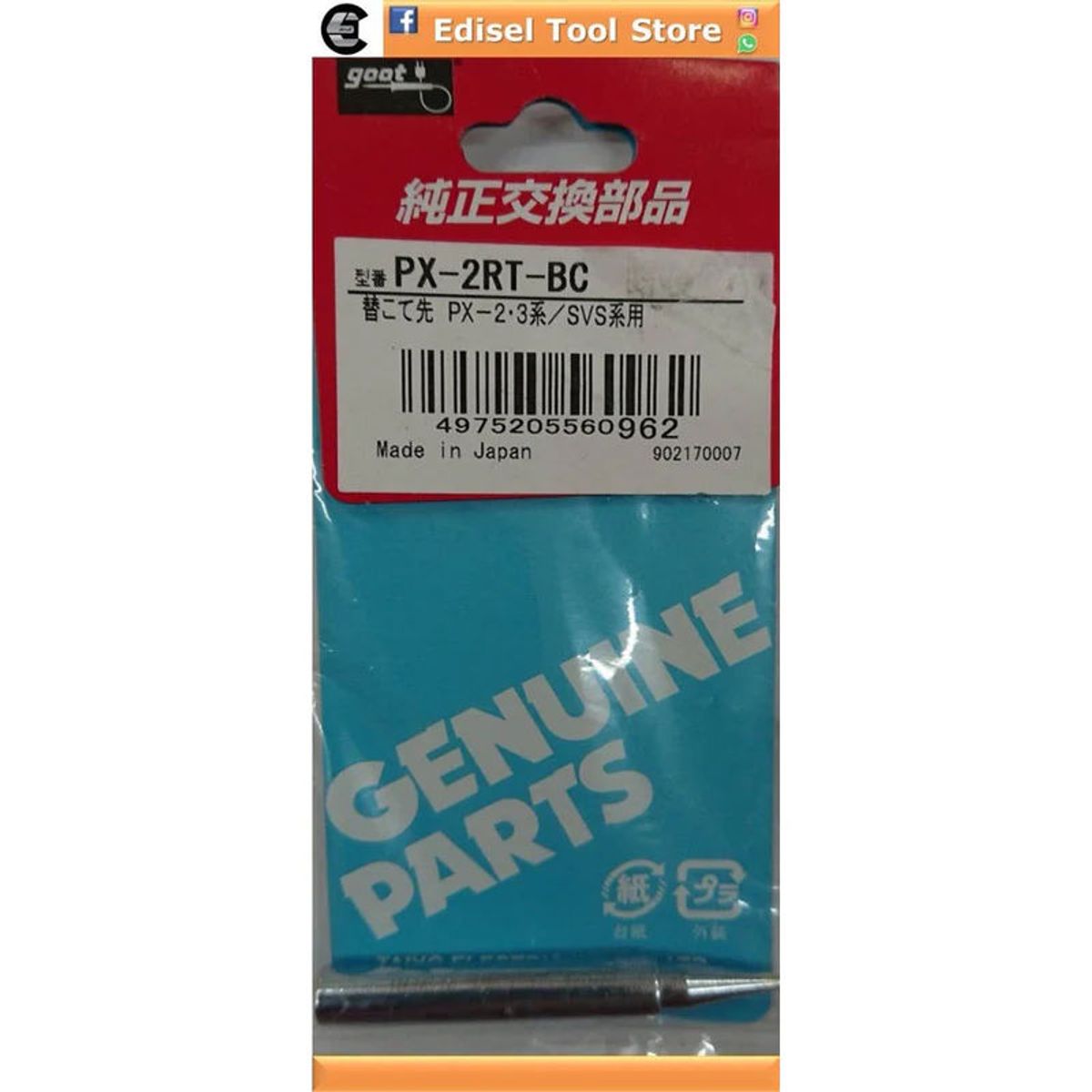 GOOT - Punta Diagonal Para Cautin Goot repuesto