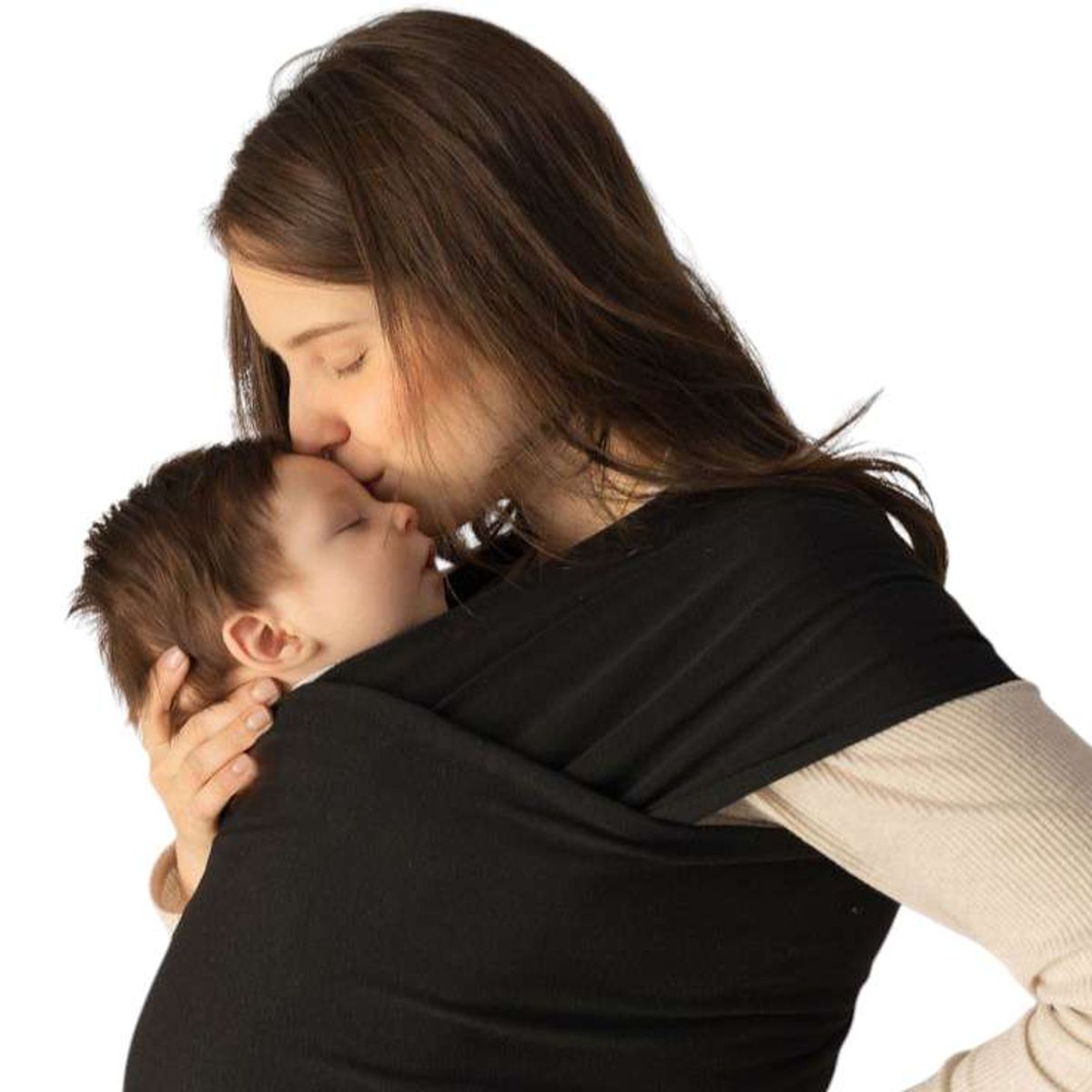 GENERICO - Fular PREMIUM Nemito 100% algodón NEGRO