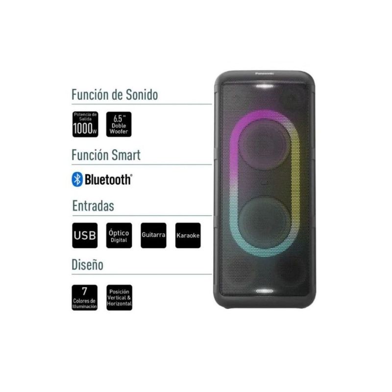 PANASONIC - Torre de Sonido Panasonic 1000W Karaoke y Bluetooth  SC-TMAX45PUK