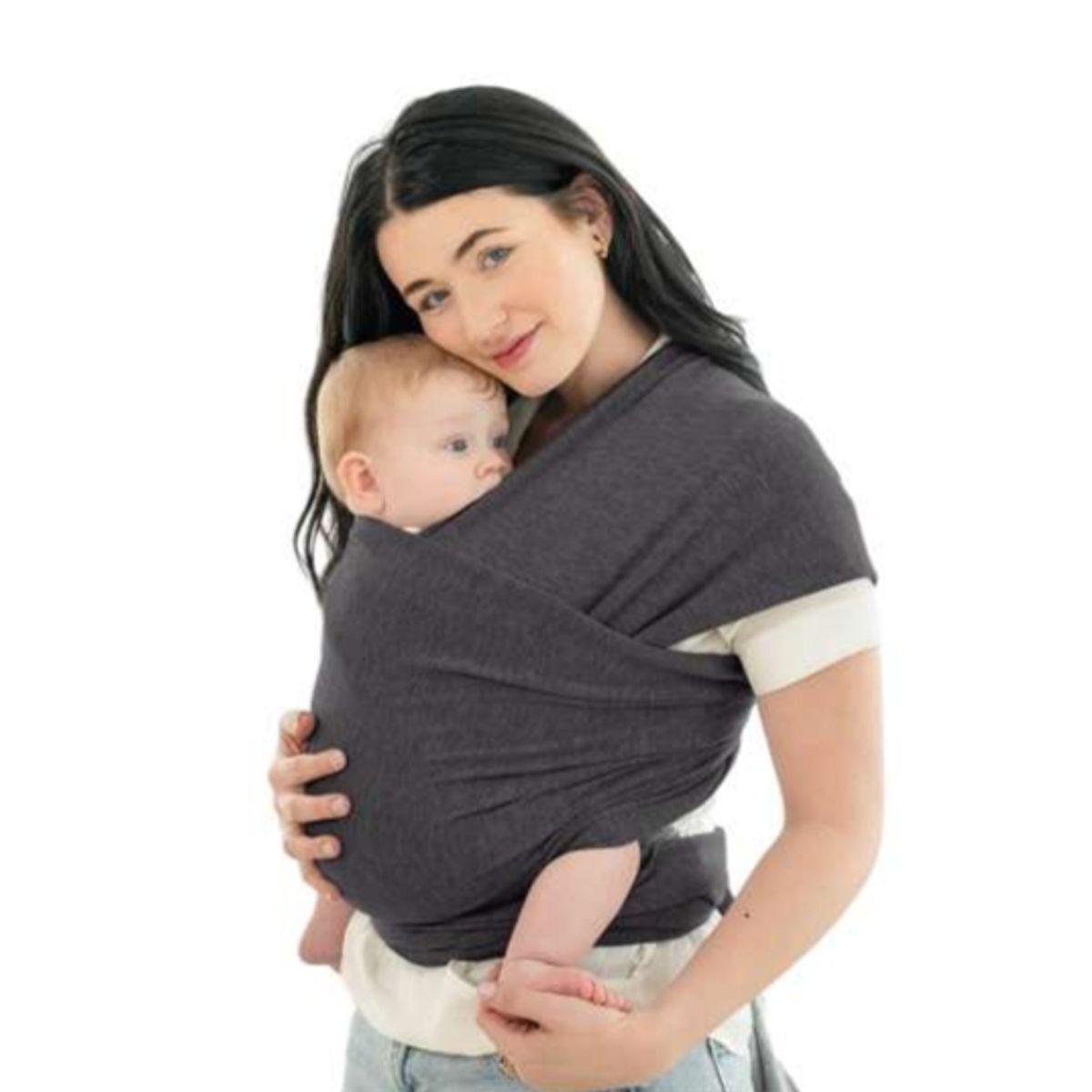 GENERICO - Fular PREMIUM Nemito 100% algodón GRIS GRAFITO