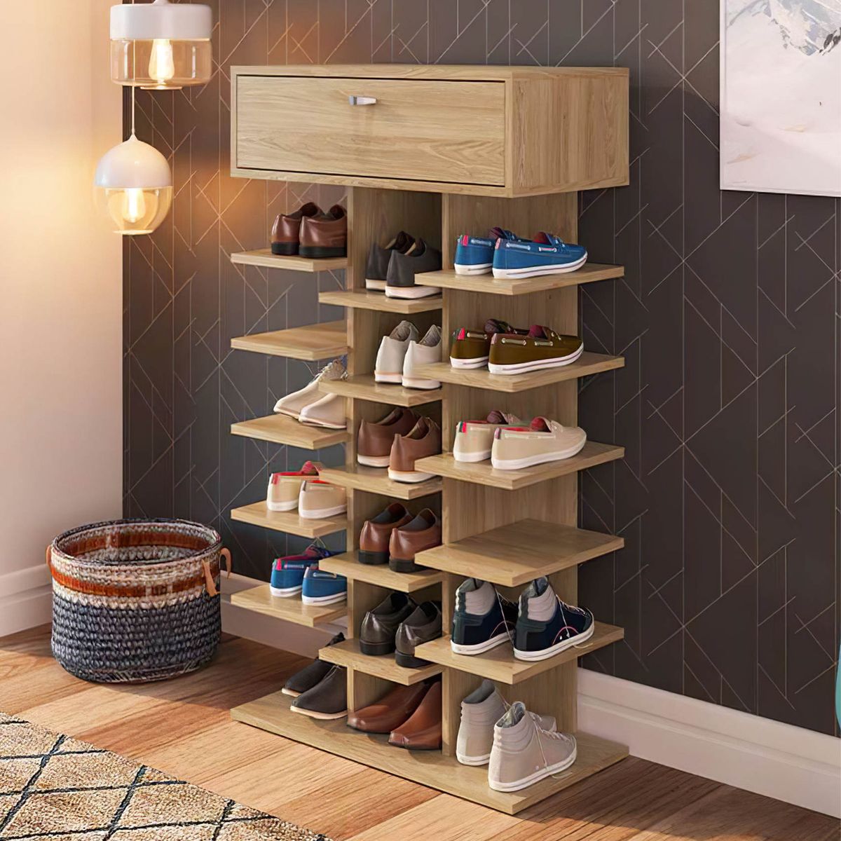 NACION MUEBLES - ZAPATERA CARLSON NACION MUEBLES