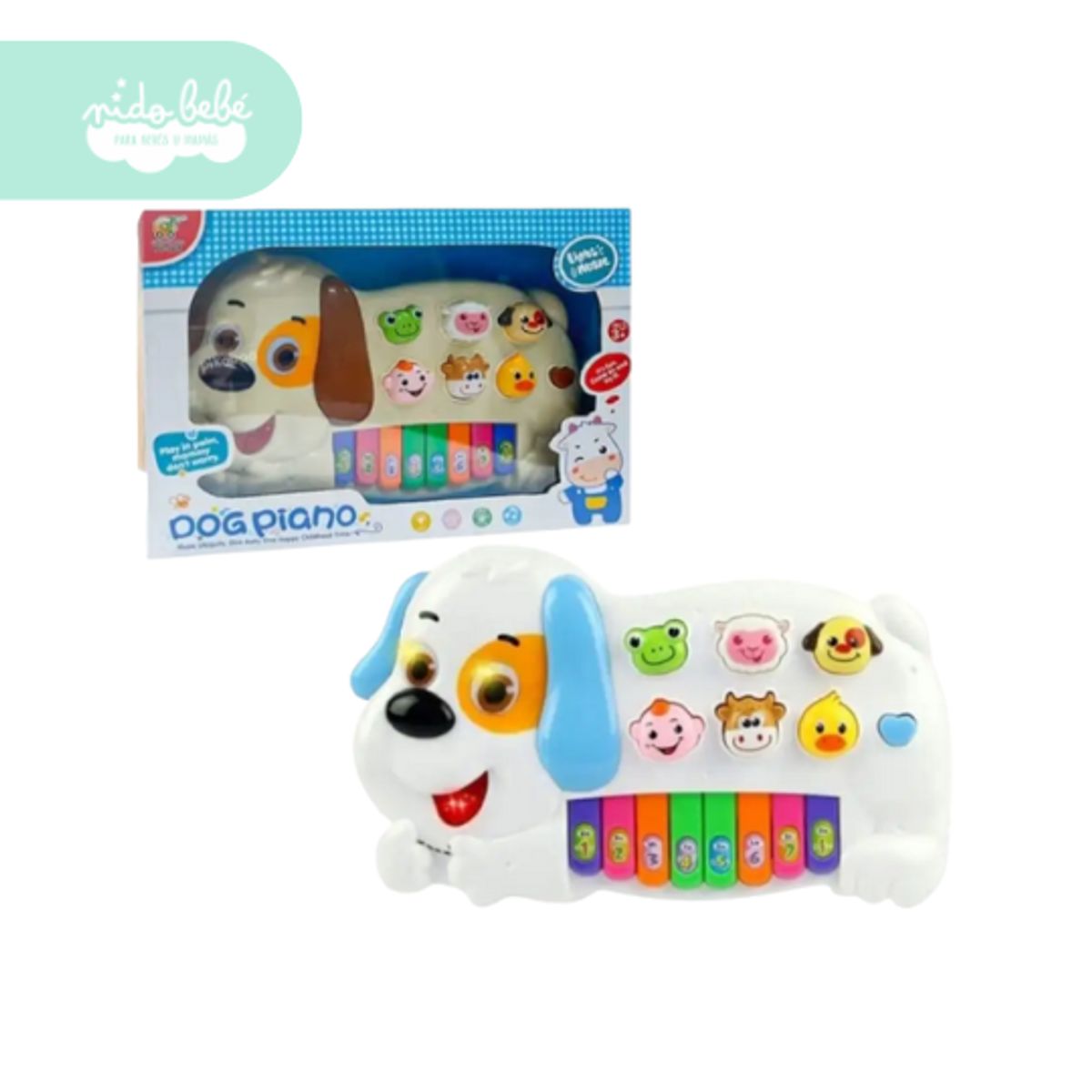 BABY - Piano musical interactivo de bebe Perrito con sonidos