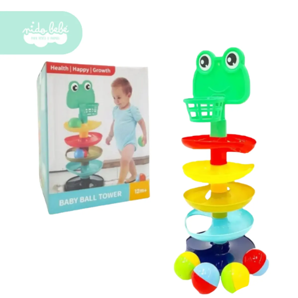 BABY - Juguete sensorial para bebés Torre de Bolas